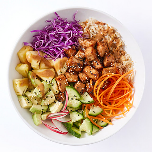 Teriyaki Chicken Poke Bowl