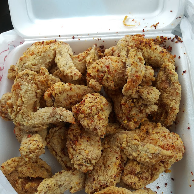 Salt and Pepper Wings and Fries