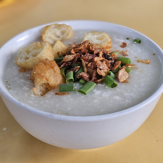 Salted Egg with Minced Pork Porridge