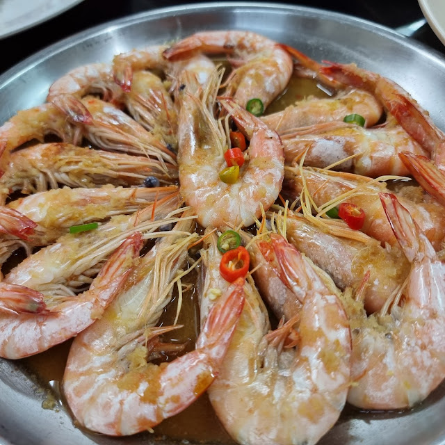 Stemaed Big Fresh Prawn