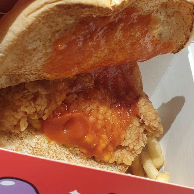 Crispy Chicken Cheeseburger