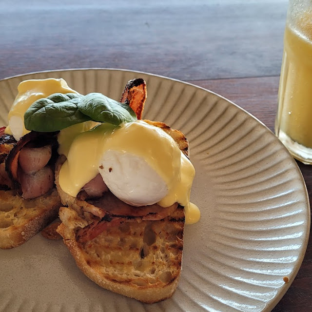 Eggs Benedict on Sourdough Toast