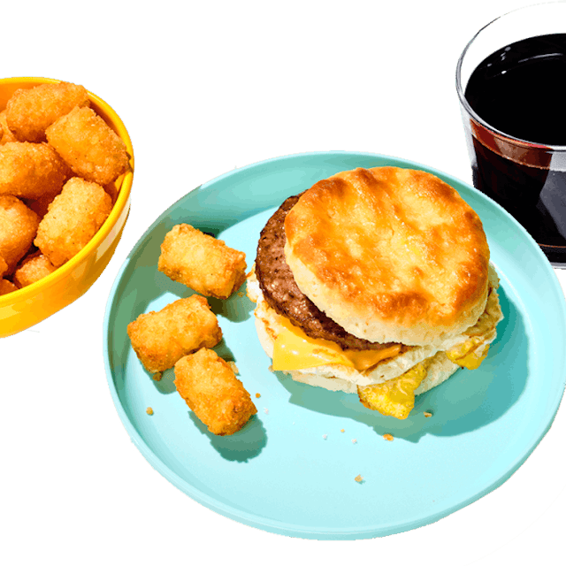 Sausage Egg & Cheese Biscuit Combo