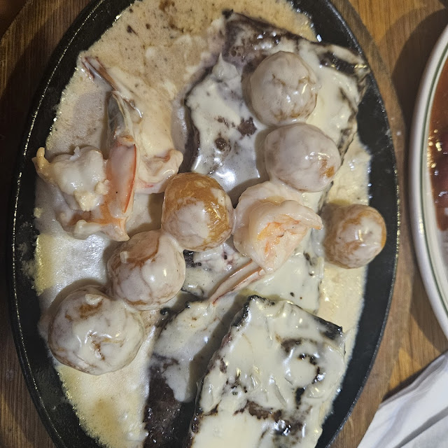 Entraña Con Camarones