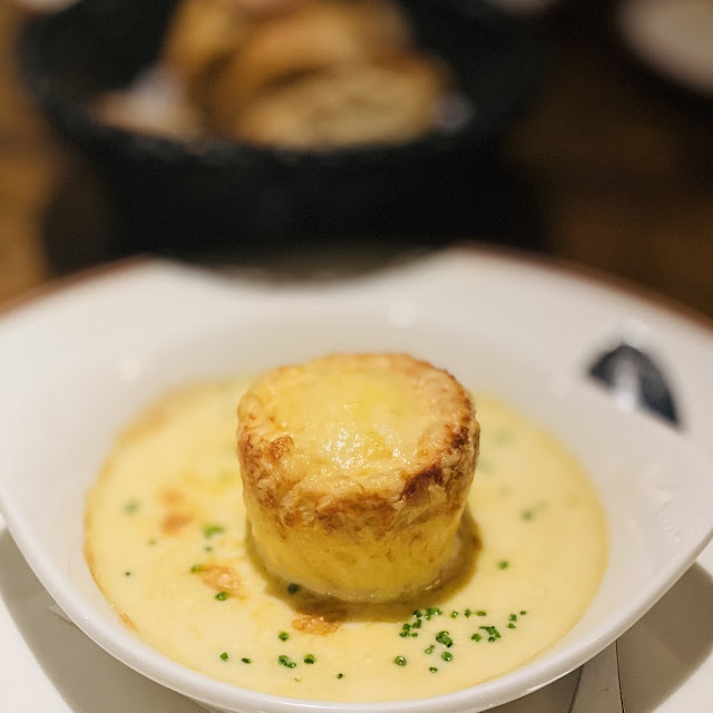 Light & Fluffy Soufflé with Confit Onion Gruyère Cheese & Delicate krsch Ve