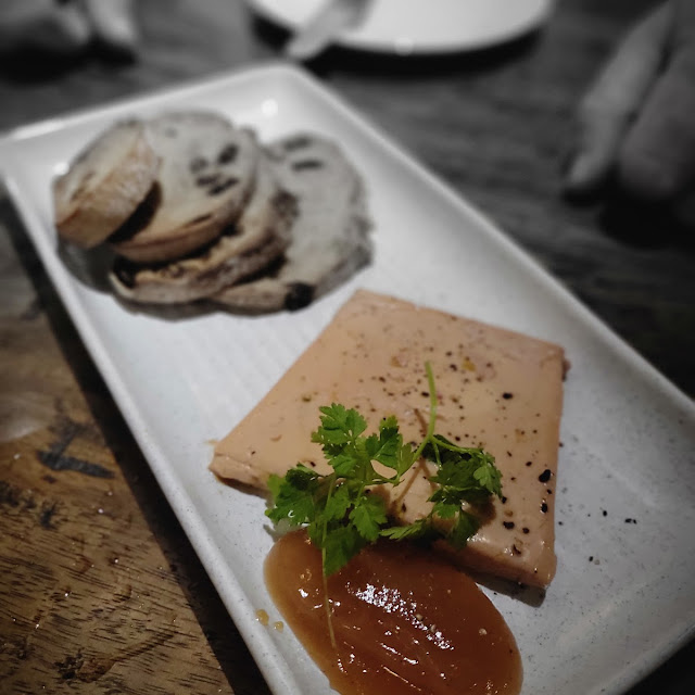 Foie Gras for Two Served with Pear Compote and Toast