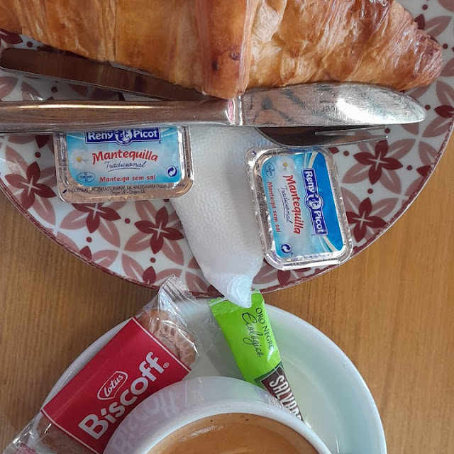 Croissant with Jam and Butter