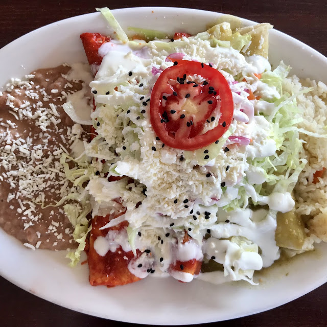 Enchiladas Rojar Verdes de Pollo