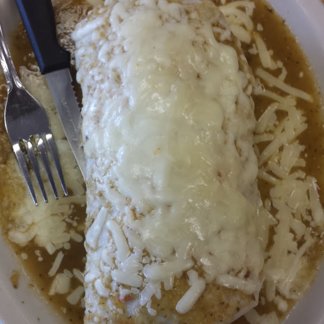 Beef Wet Burrito with Green Sauce