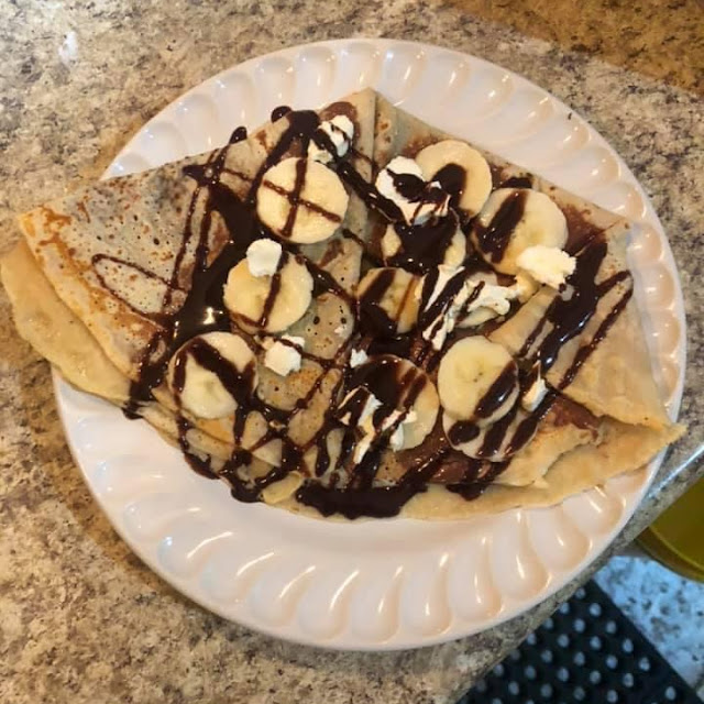 Crepa Plátano Nutella Y Hersheys