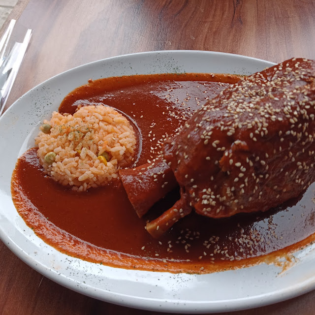 Mole Con Pollo Y Arroz