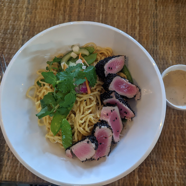 Seared Sesame Crusted Tuna Noodle