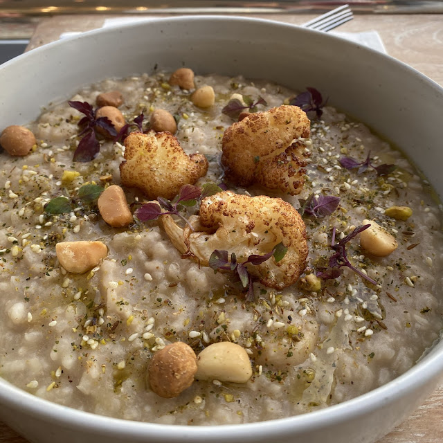 Carrot Cake Oat Porridge Candied Macadamia