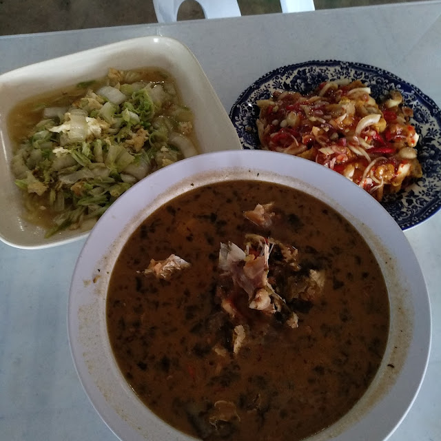 Sup Ikan Ayam Gorang Dan Kubis Goreng