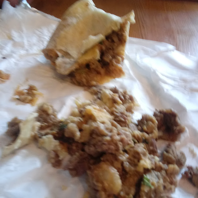 Fat Chunk Burrito 90 of the Steak Is not Chewable