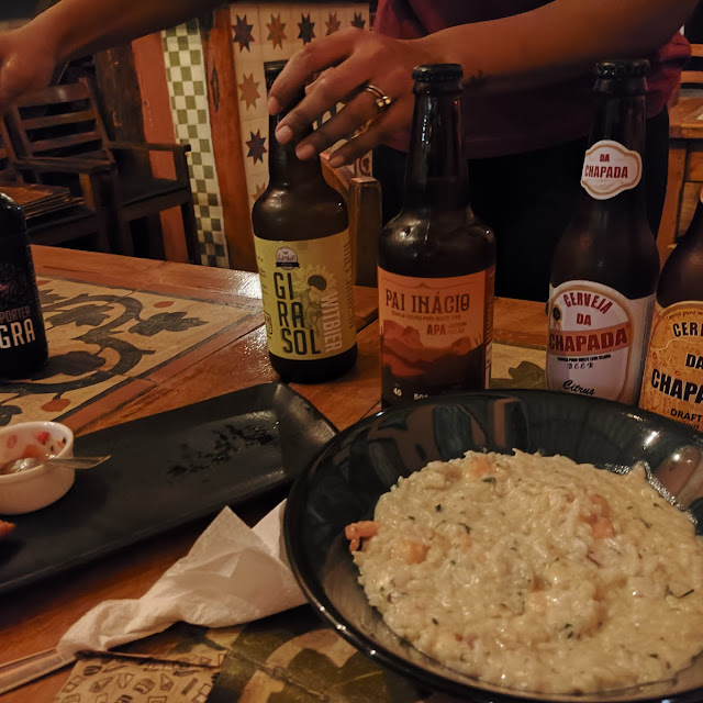 Risoto de Arroz Com Camarão E Sete Queijos