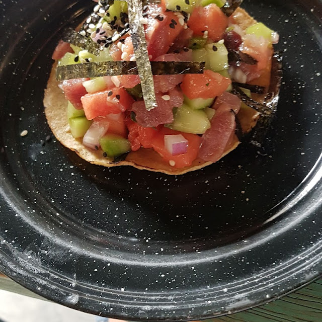 Tostada de Ceviche de Lentejas