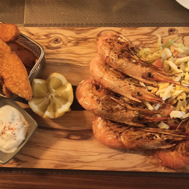 Plancha Crevettes Patates Douces