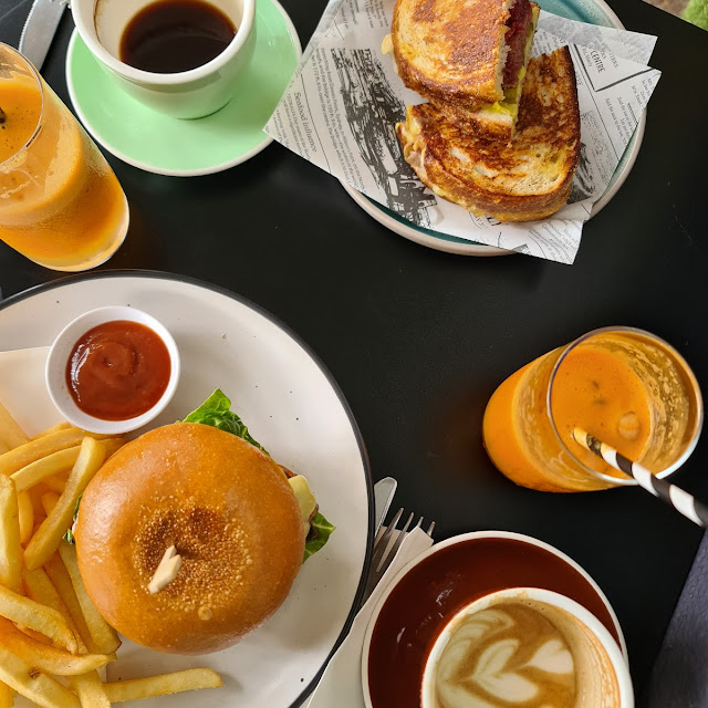 Lamb Burger and Fries