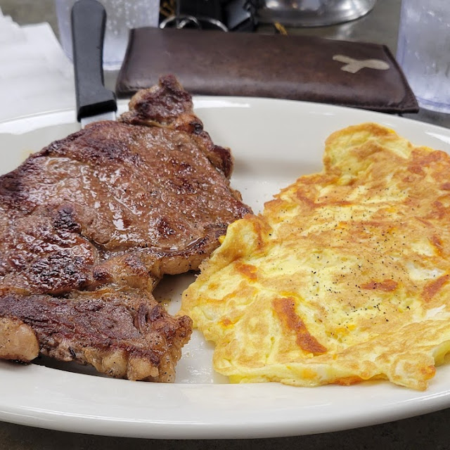 Steak and Eggs with Sprite
