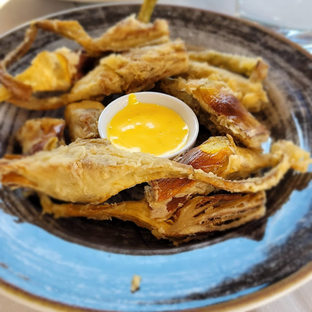 Carciofi Fritti Con Zabaione Salato