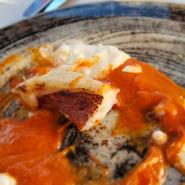 Polpo Arrosticciato Con Stracciatella Di Bufala