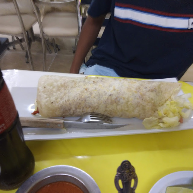 Burrito de Pollo Con Queso