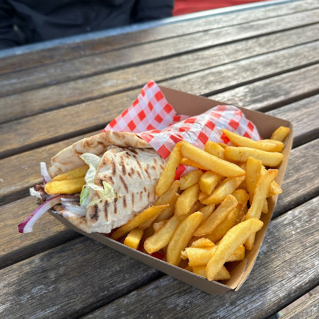 Greek Souvlaki and Chips