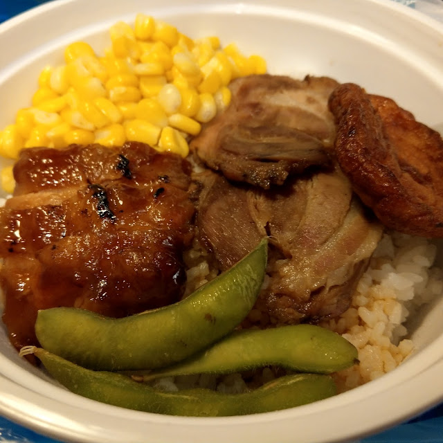 雞扒飯加章魚餅