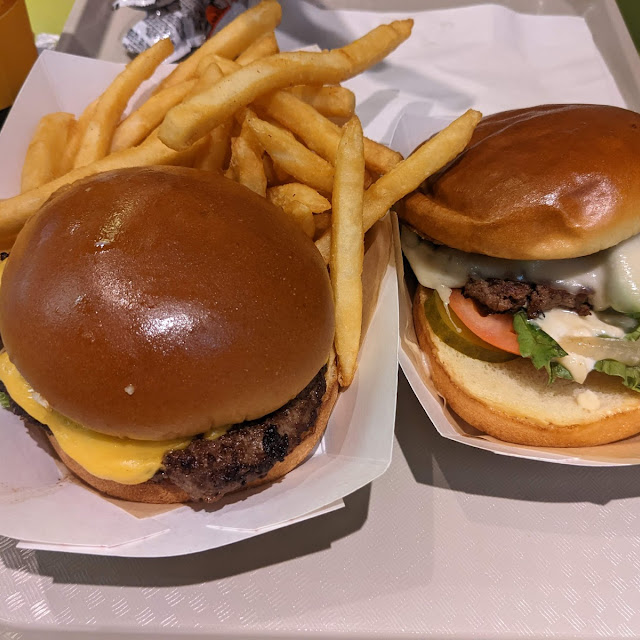 Double Cheese Burger and Fries