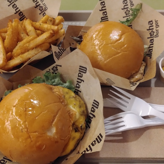 Mahaloha Burger Mahi Mahi Burger Garlic Fries