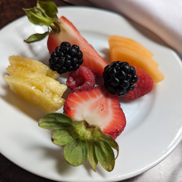 Assorted Berries with Whipped Cream and Sliced Seasonal Fruit
