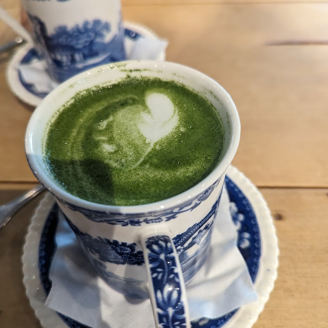 Matcha and Milk Coffee