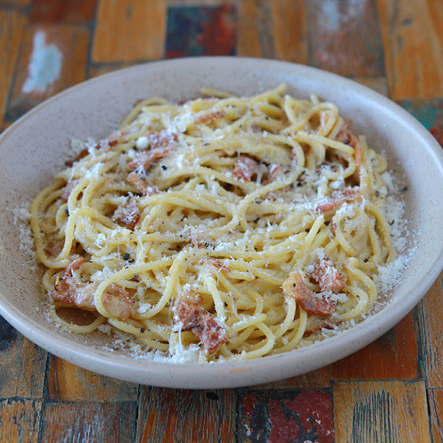 Spaghetti Alla Carbonara Pork