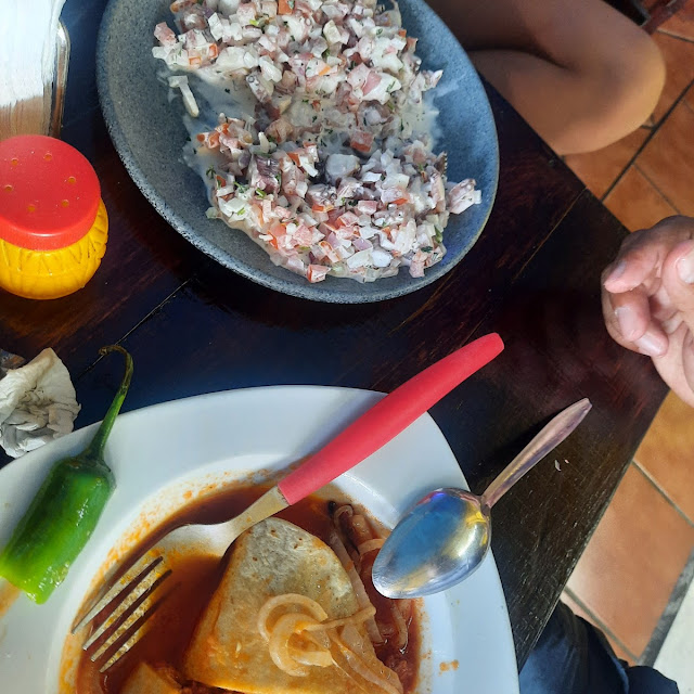 Tostadas de Pulpo Enamorado Desmontadas