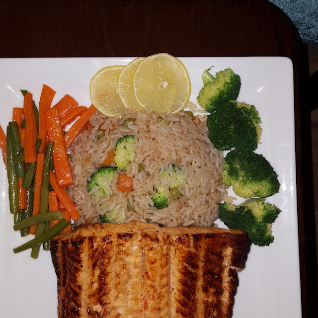 Salmon Filet with Rice