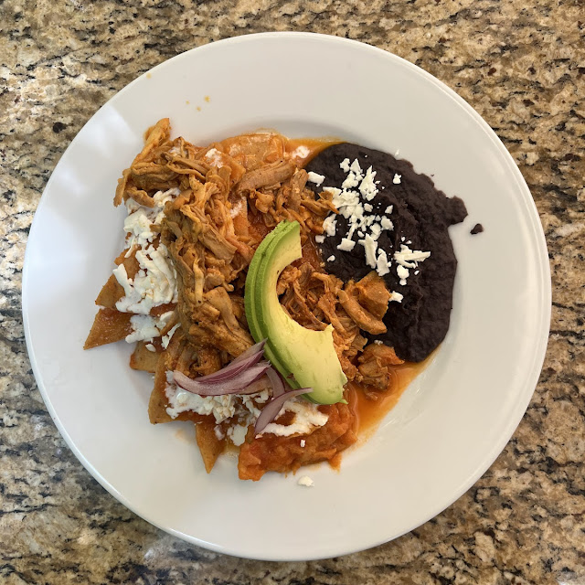 Chilaquiles Rojos Con Cochinita Pibil