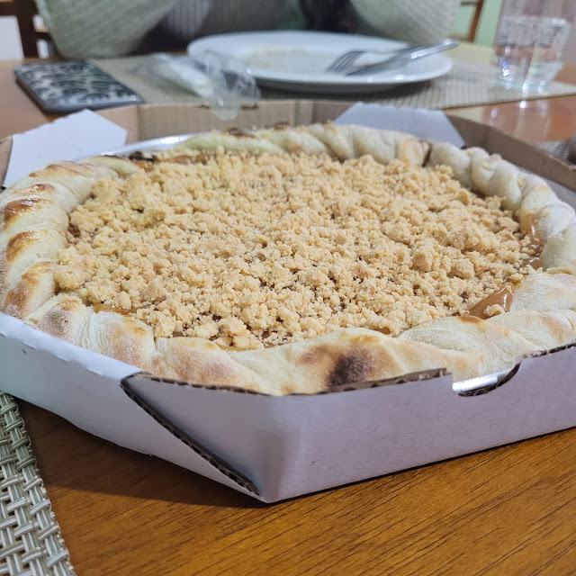 Pizza Doce de Leite Com Paçoca