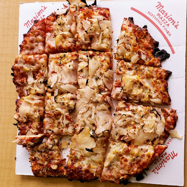 Ham and Sauerkraut Pizza
