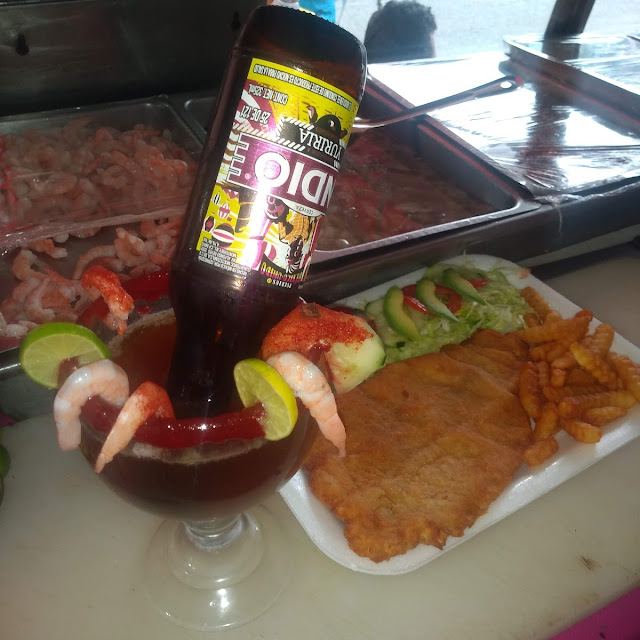 Michelada Y Filete Empanizado