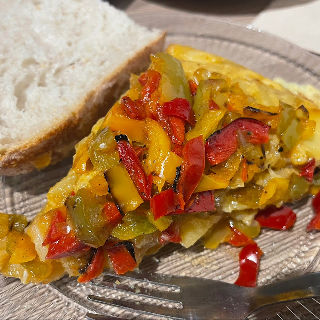 Tortilla Con Pimientos Asados