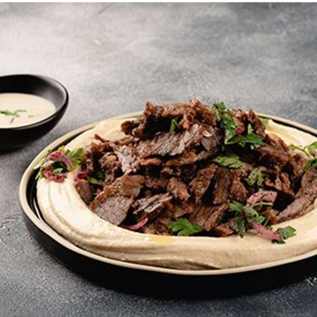 Hummus Shawarma Meat Platter