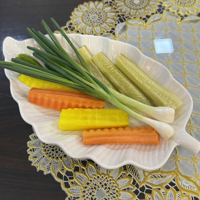 Fresh Vegetables and Pickles Platter