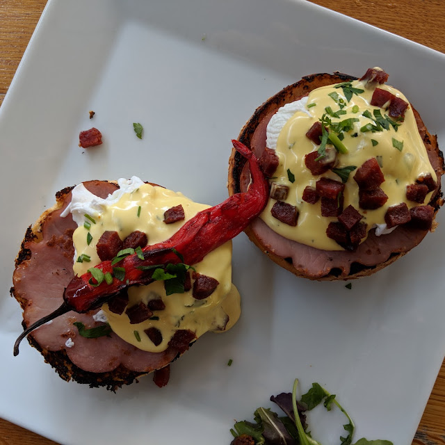 Eggs Benedict with Baked Chilly