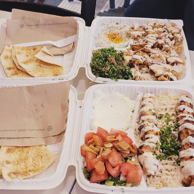Shawarma Plate and Shish Tawook