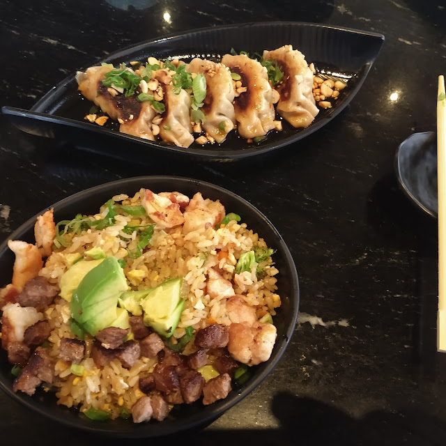 Gyoza and Fried Rice