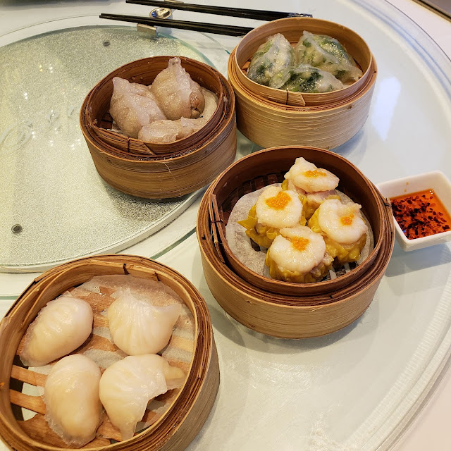 Steamed Pork & Shrimp Dumplings with Crab Roe