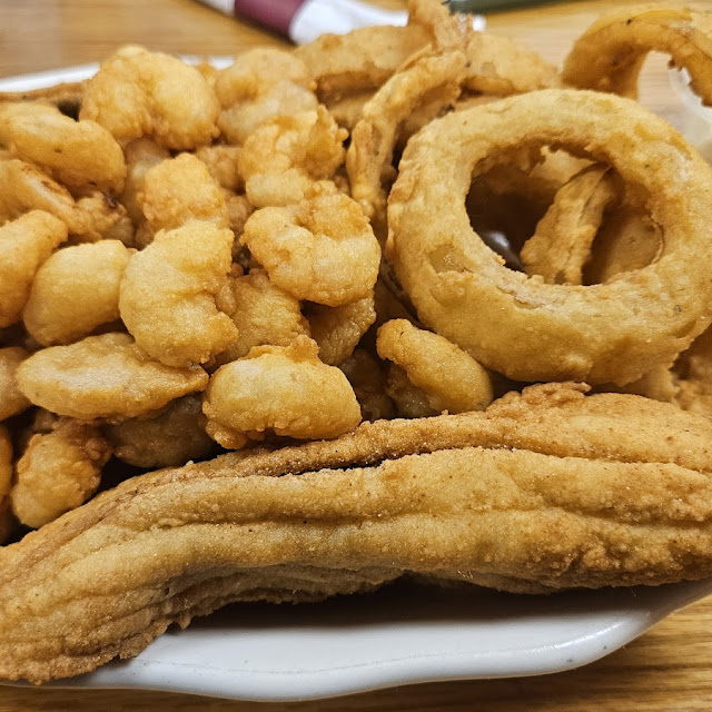 Flounder and Baby Shrimp Plate
