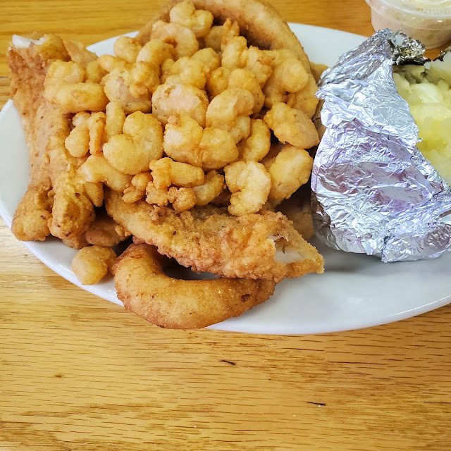 Pop Corn Shrimp and Whiting Fish