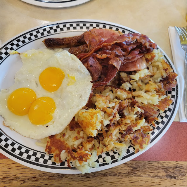 Ham Cheese and Mushroom Omelette
